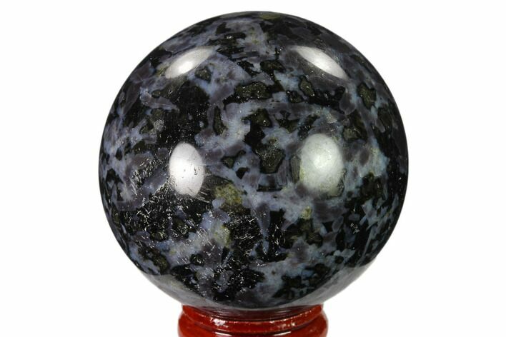 Polished, Indigo Gabbro Sphere - Madagascar #135782